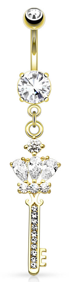 Tijdloze elegantie: Navel Piercing in Goud