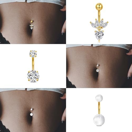 Schitterend met een Gouden Navelpiercing: Een Tijdloze Elegantie