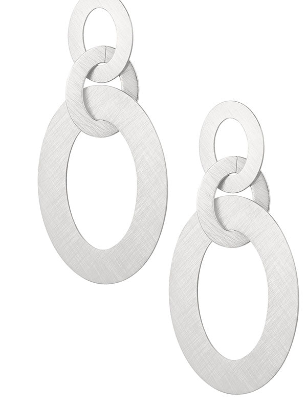 Prachtige Collectie Grote Zilveren Oorbellen: Stralende Statement Sieraden